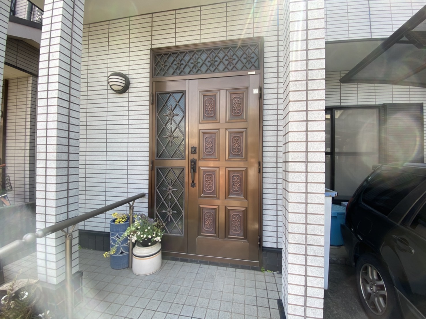 Ｋ邸　外壁塗装工事、玄関ドア取替工事　前